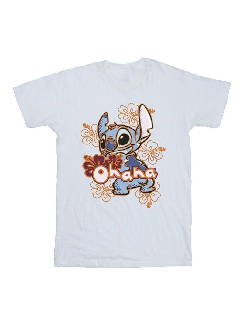 Disney - T-shirt OHANA Blanc - Kiabi