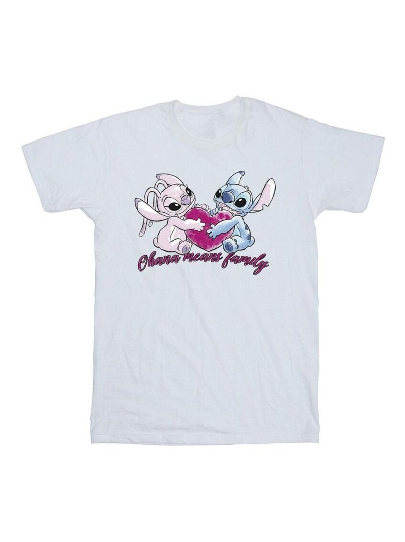 Disney - T-shirt OHANA Blanc - Kiabi