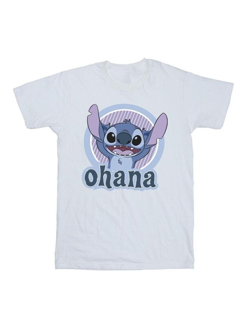 Disney - T-shirt OHANA Blanc - Kiabi