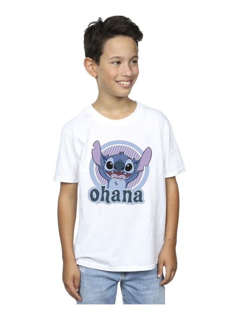Disney - T-shirt OHANA Blanc - Kiabi