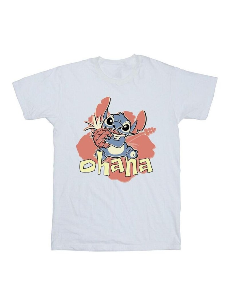 Disney - T-shirt OHANA Blanc - Kiabi