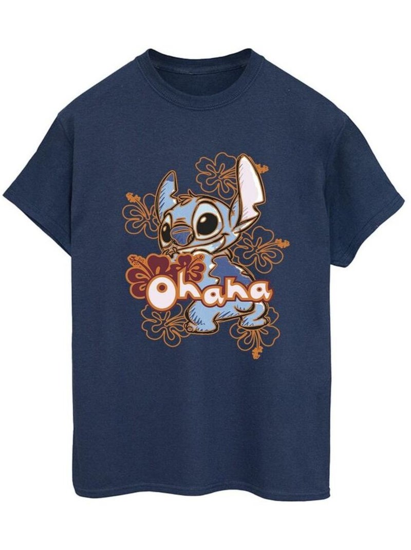 Disney - T-shirt OHANA Bleu marine - Kiabi