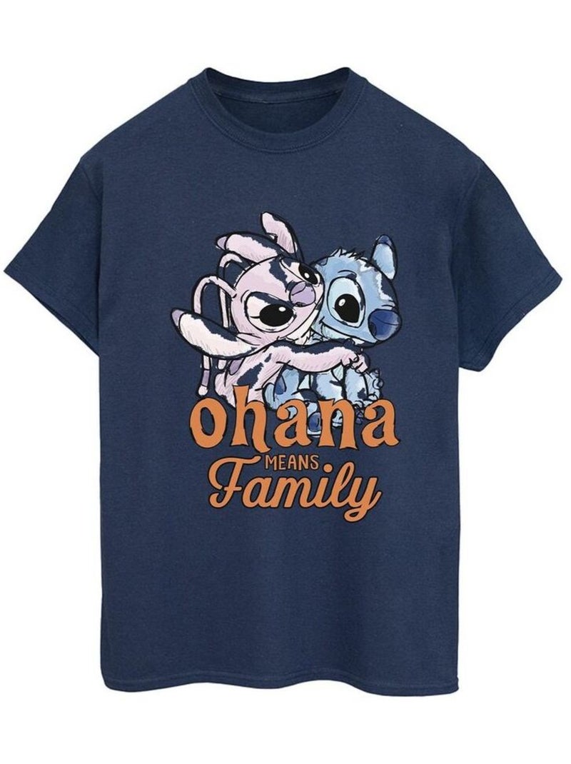 Disney - T-shirt OHANA Bleu marine - Kiabi