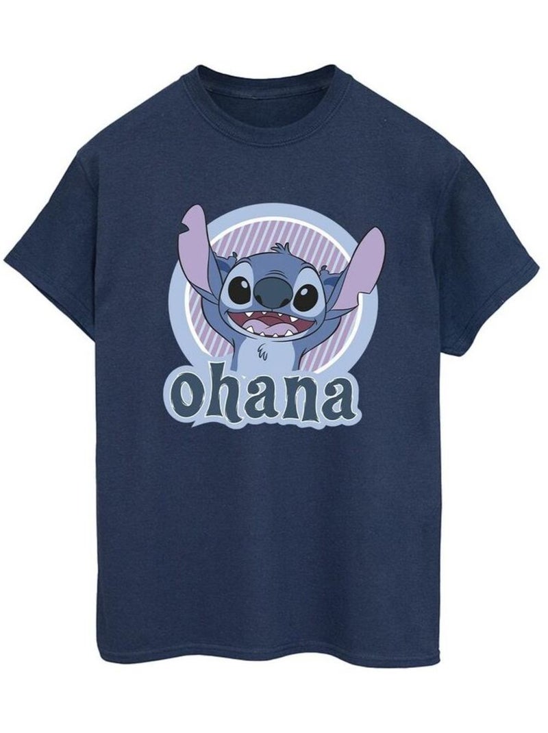 Disney - T-shirt OHANA Bleu marine - Kiabi