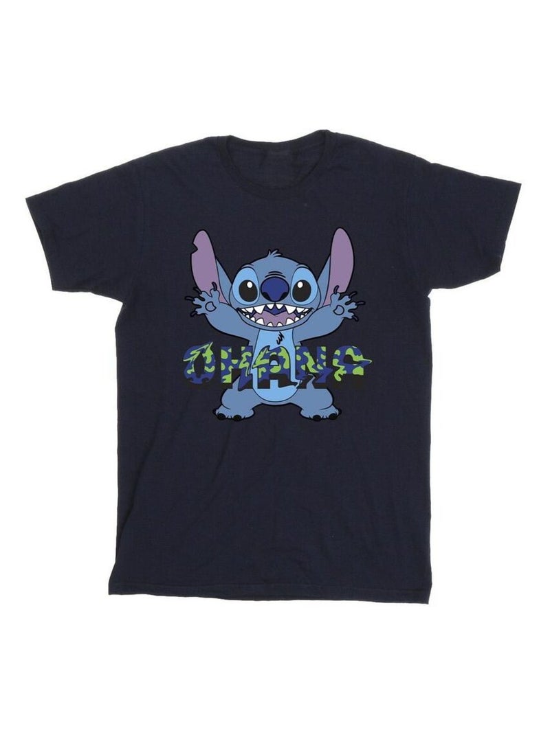 Disney - T-shirt OHANA Bleu marine - Kiabi