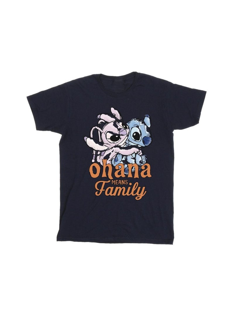 Disney - T-shirt OHANA Bleu marine - Kiabi