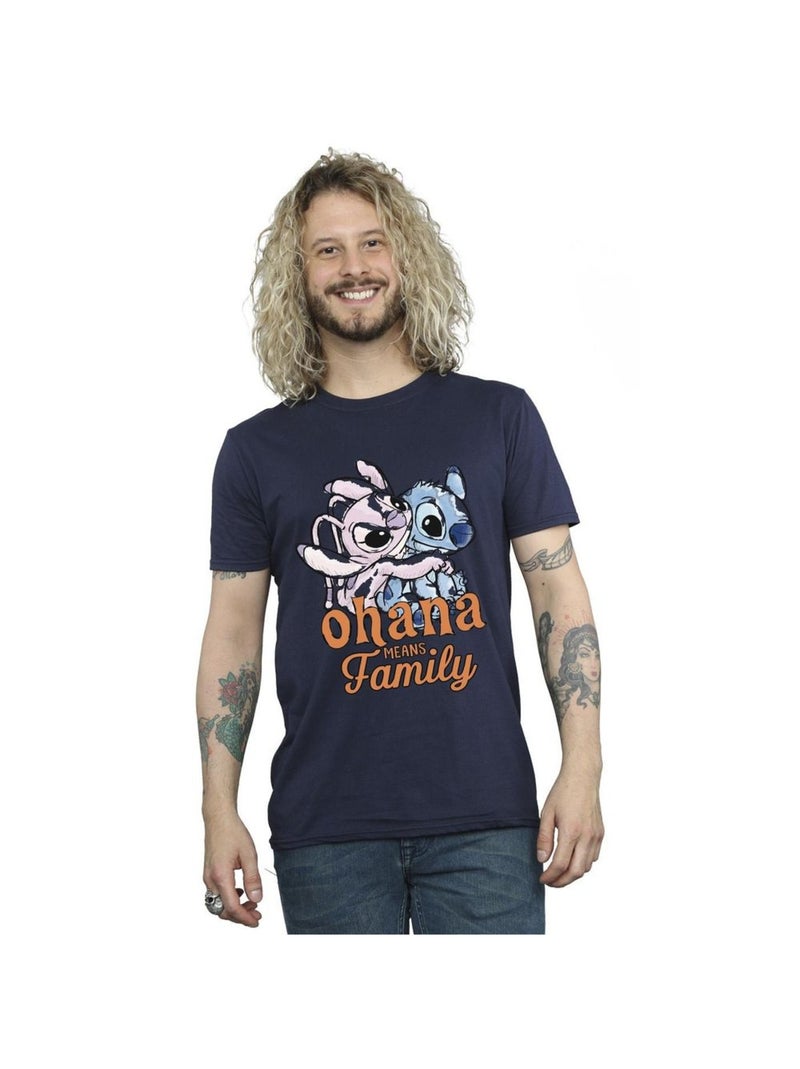 Disney - T-shirt OHANA Bleu marine - Kiabi