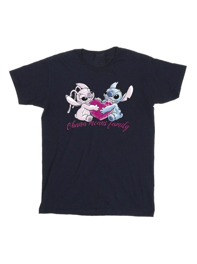 Disney - T-shirt OHANA Bleu marine - Kiabi