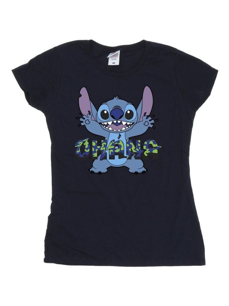 Disney - T-shirt OHANA Bleu marine - Kiabi