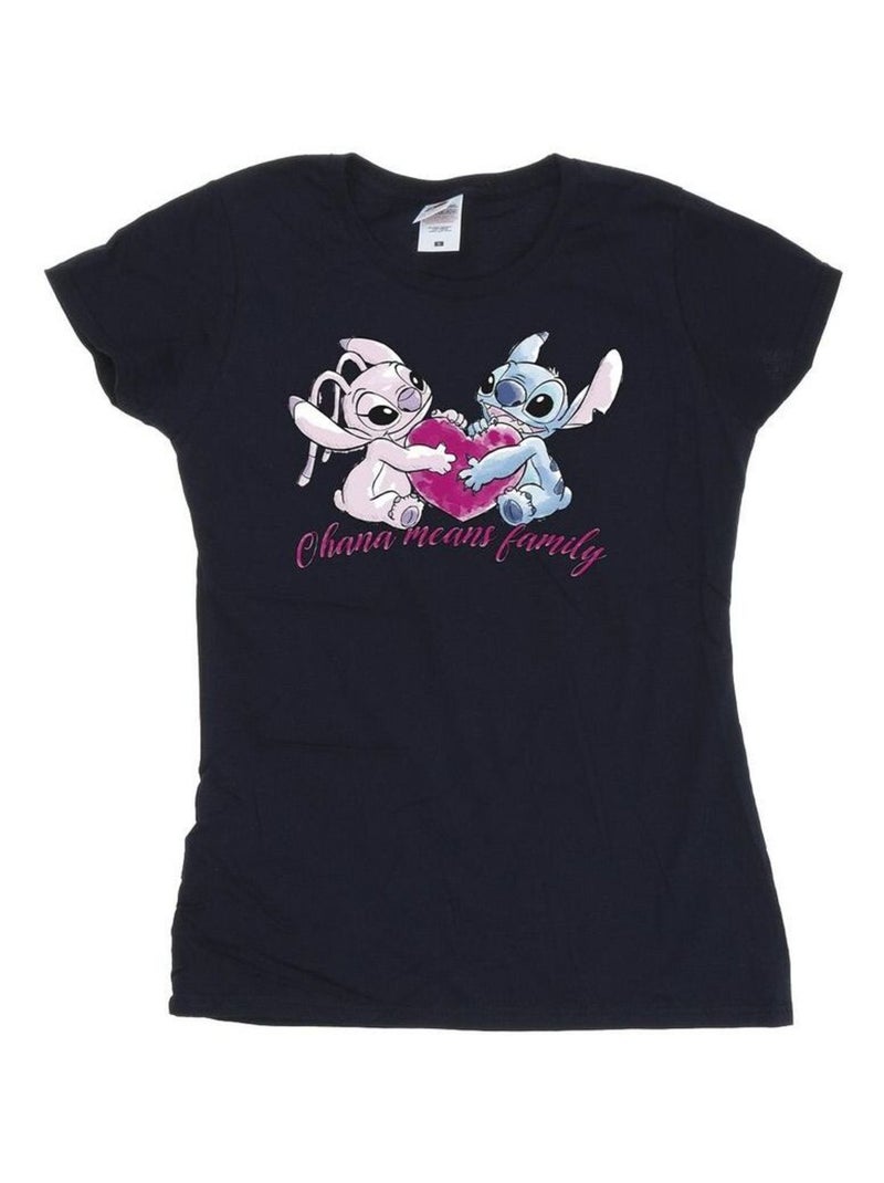Disney - T-shirt OHANA Bleu marine - Kiabi