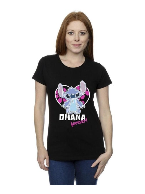 Disney - T-shirt OHANA FOREVER - Kiabi Disney - T-shirt OHANA FOREVER - Kiabi