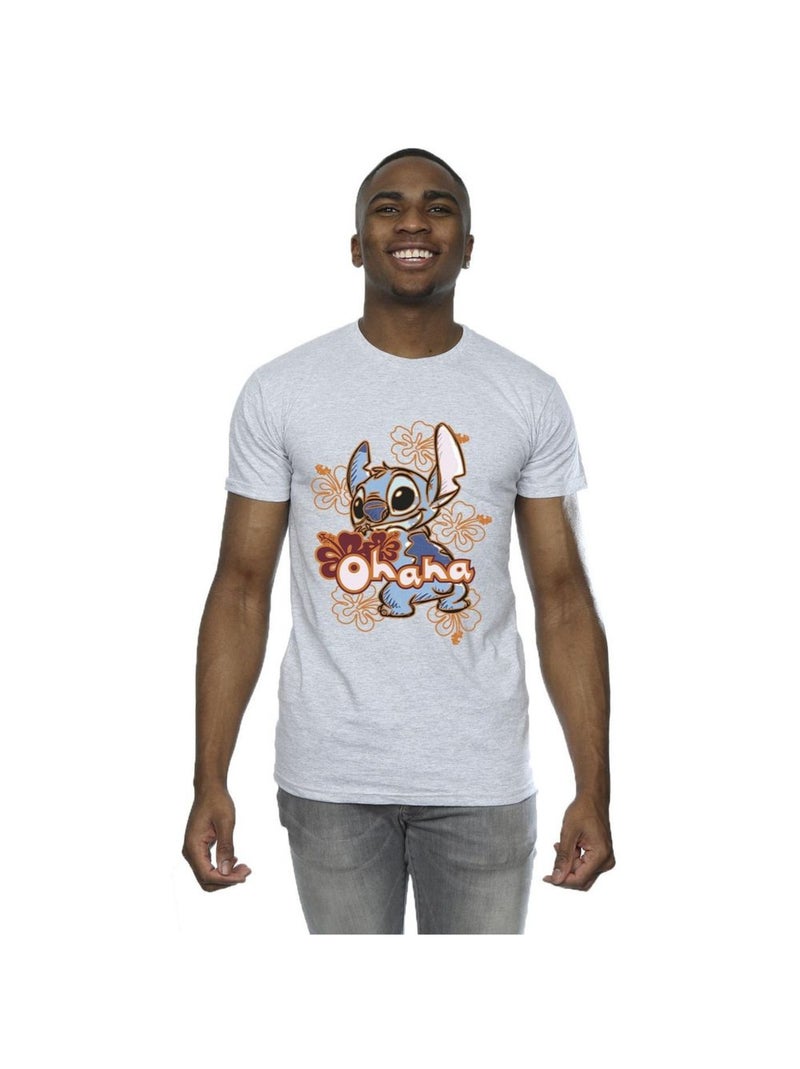Disney - T-shirt OHANA Gris chiné - Kiabi