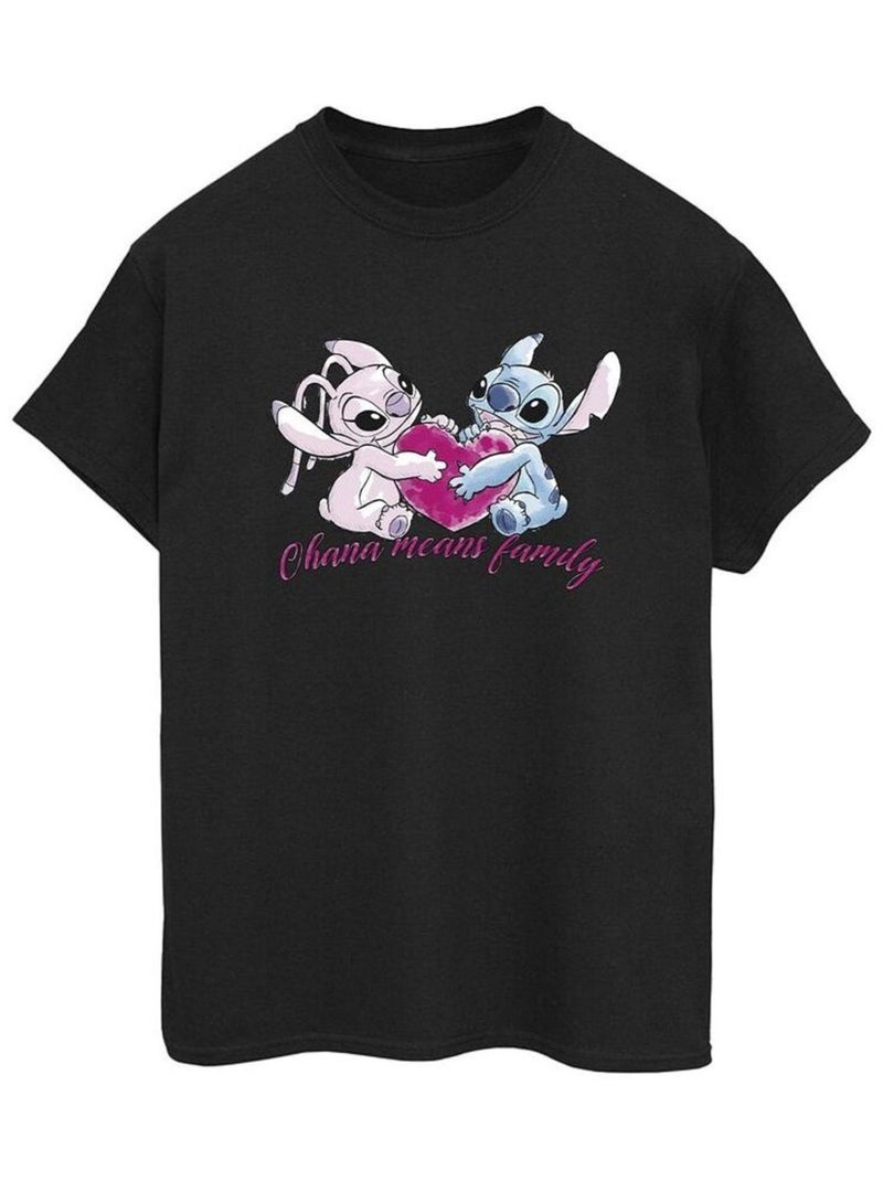Disney - T-shirt OHANA Noir - Kiabi