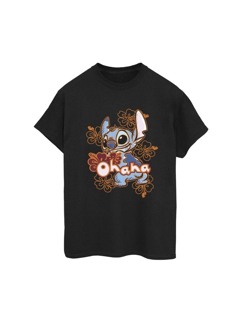 Disney - T-shirt OHANA Noir - Kiabi