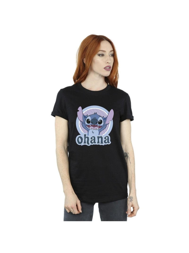 Disney - T-shirt OHANA Noir - Kiabi
