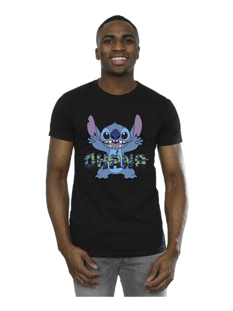 Disney - T-shirt OHANA Noir - Kiabi