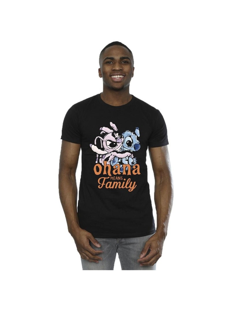 Disney - T-shirt OHANA Noir - Kiabi