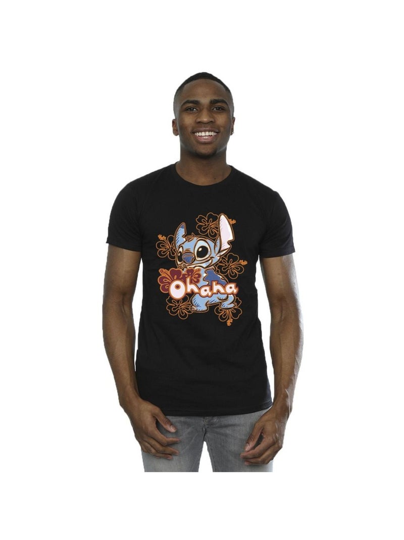 Disney - T-shirt OHANA Noir - Kiabi