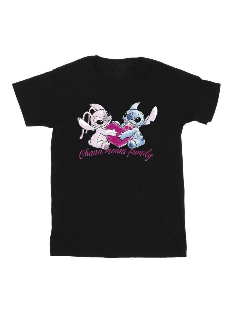 Disney - T-shirt OHANA Noir - Kiabi