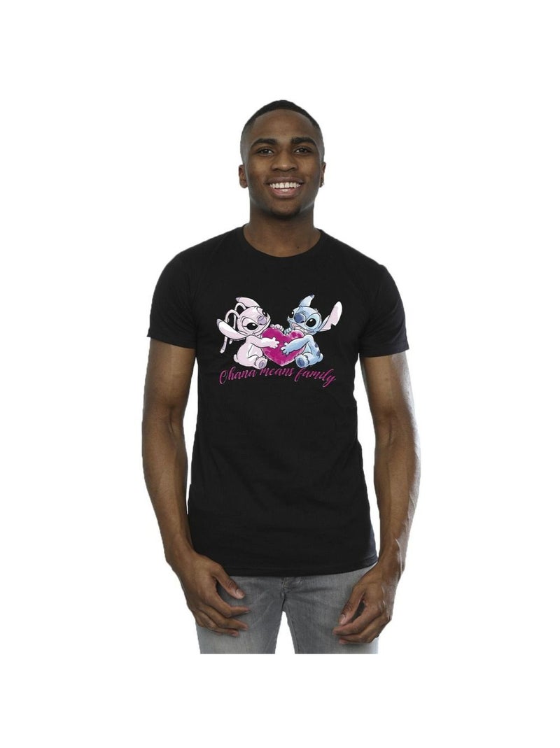Disney - T-shirt OHANA Noir - Kiabi