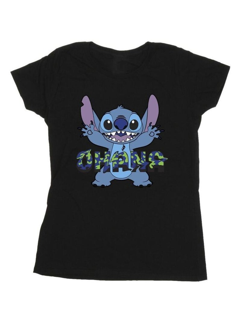 Disney - T-shirt OHANA Noir - Kiabi