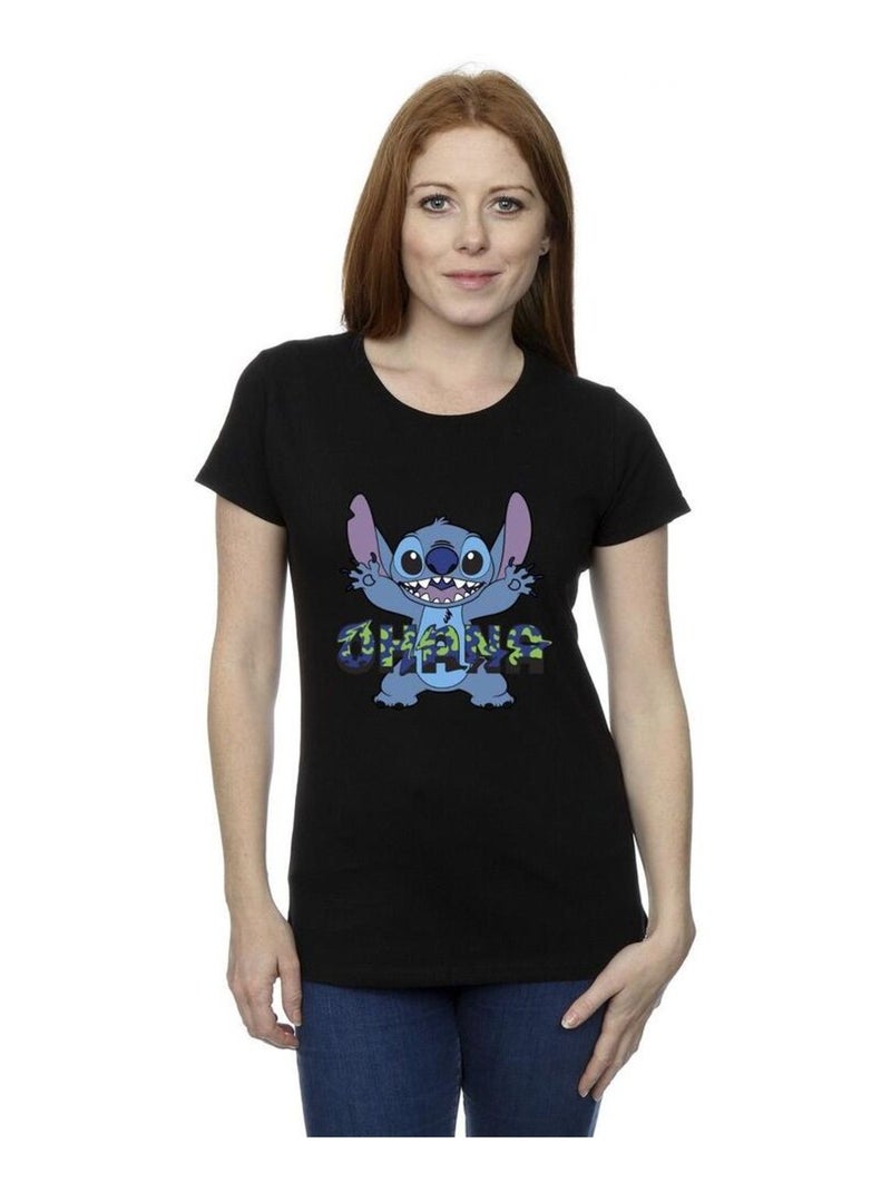 Disney - T-shirt OHANA Noir - Kiabi