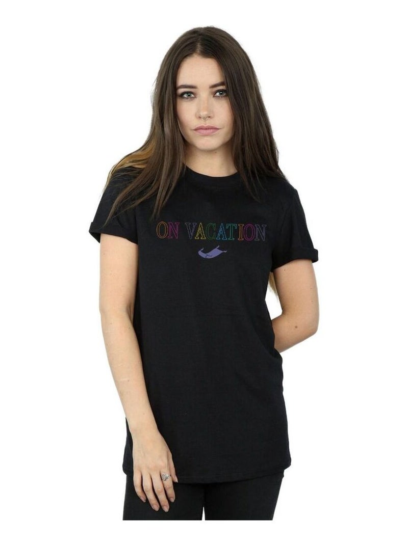 Disney - T-shirt ON VACATION Noir - Kiabi