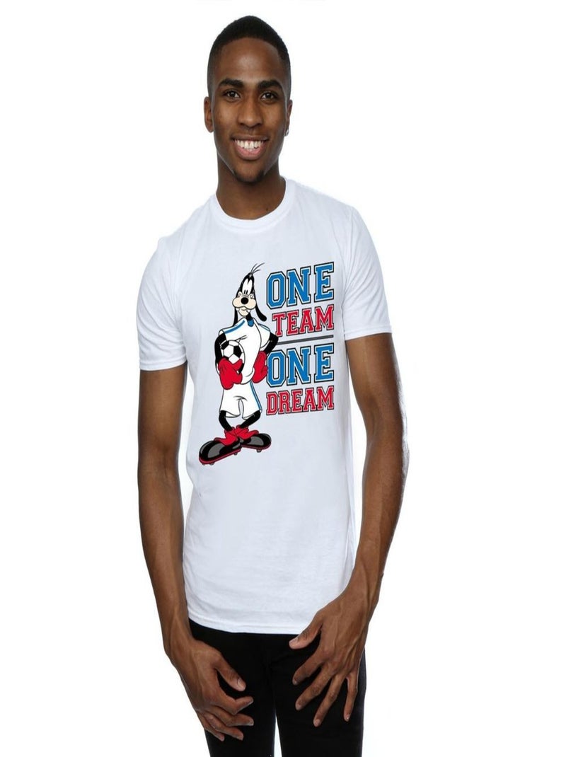 Disney - T-shirt ONE TEAM ONE DREAM Blanc - Kiabi