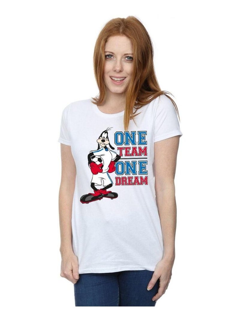 Disney - T-shirt ONE TEAM ONE DREAM Blanc - Kiabi