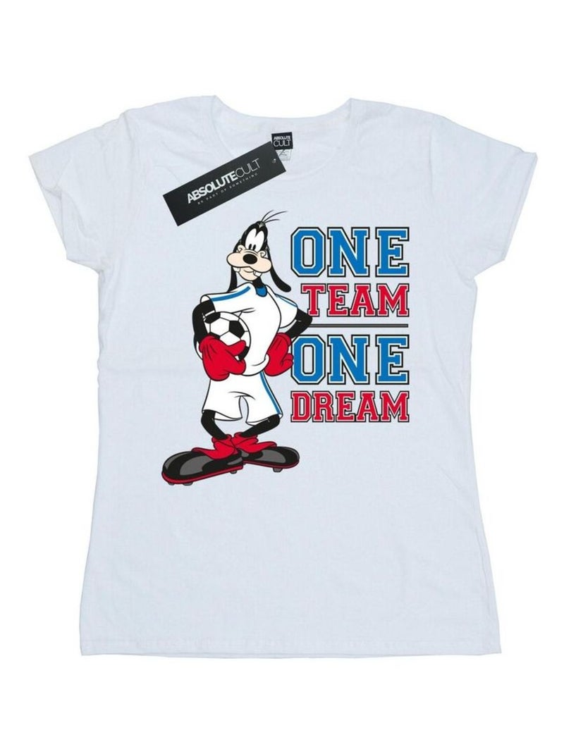 Disney - T-shirt ONE TEAM ONE DREAM Blanc - Kiabi