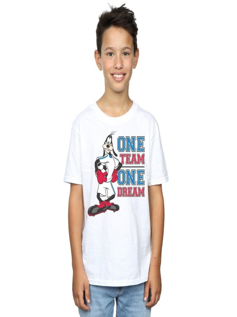 Disney - T-shirt ONE TEAM ONE DREAM Blanc - Kiabi