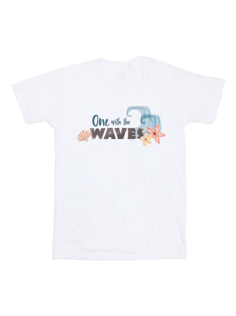 Disney - T-shirt ONE THE WAVES Blanc - Kiabi