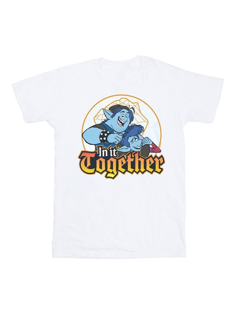 Disney - T-shirt ONWARD IN IT TOGETHER Blanc - Kiabi