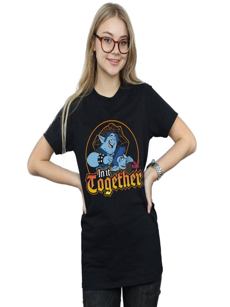 Disney - T-shirt ONWARD IN IT TOGETHER Noir - Kiabi