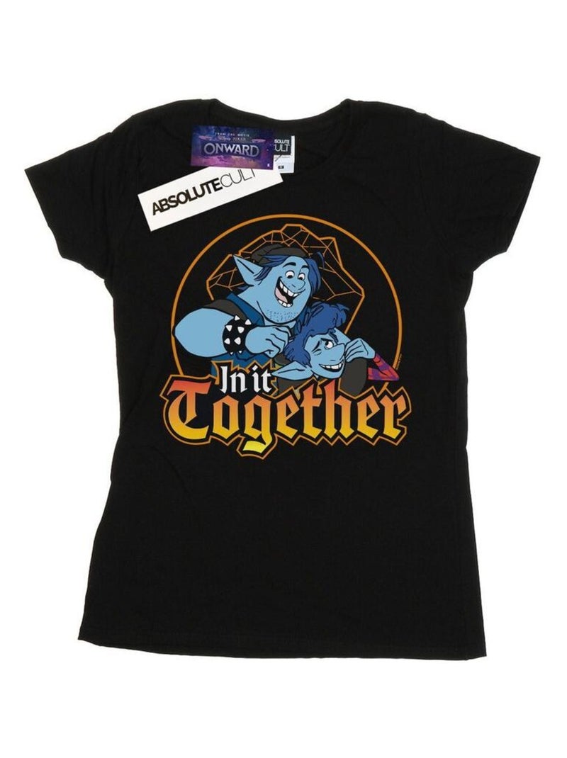 Disney - T-shirt ONWARD IN IT TOGETHER Noir - Kiabi
