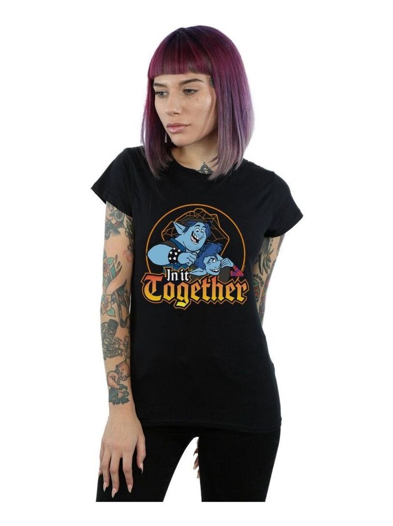 Disney - T-shirt ONWARD IN IT TOGETHER Noir - Kiabi