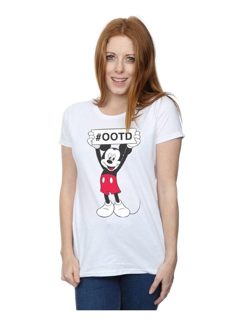 Disney - T-shirt OUTFIT OF THE DAY Blanc - Kiabi