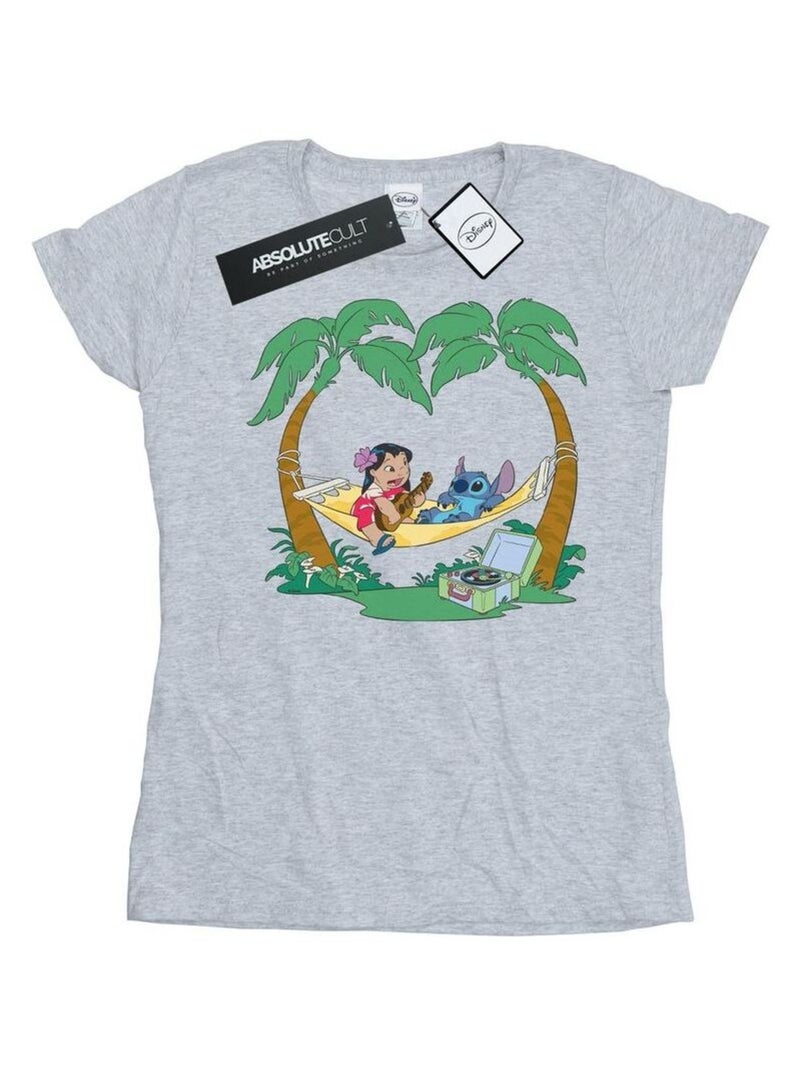 Disney - T-shirt PLAY SOME MUSIC Gris chiné - Kiabi