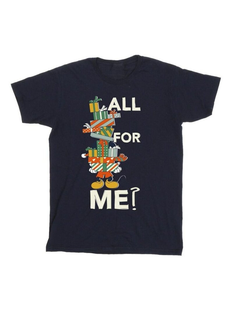 Disney - T-shirt PRESENTS ALL FOR ME Bleu marine - Kiabi
