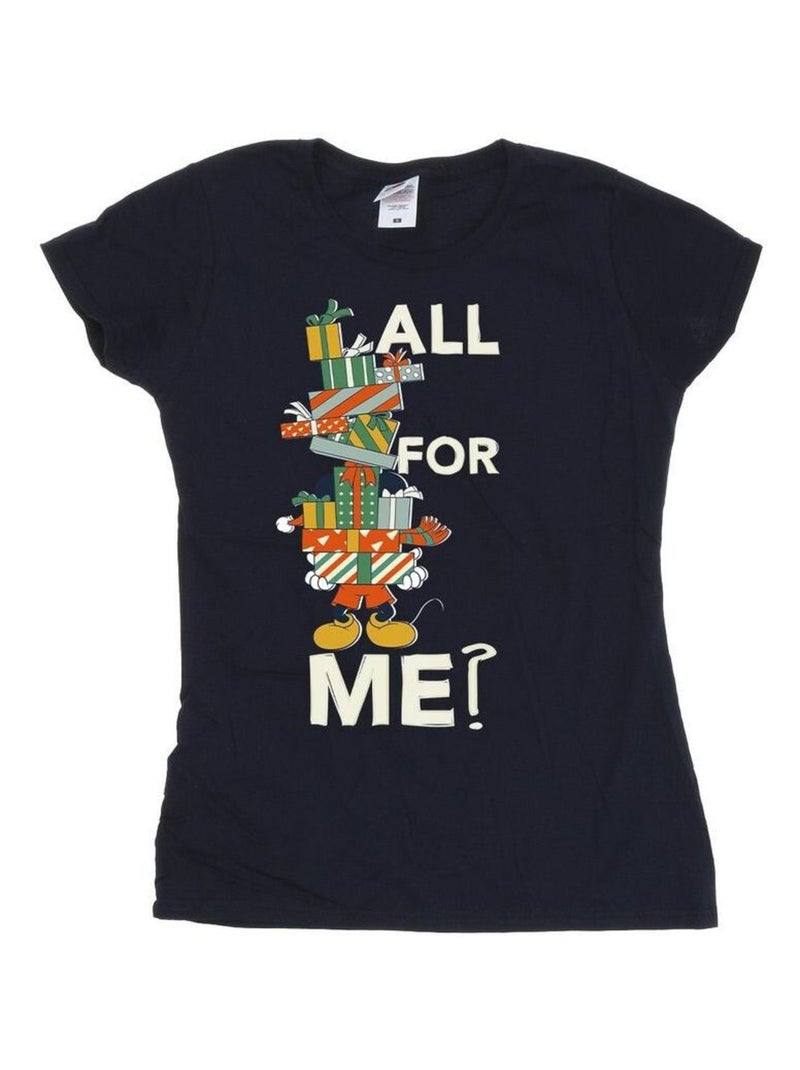 Disney - T-shirt PRESENTS ALL FOR ME Bleu marine - Kiabi