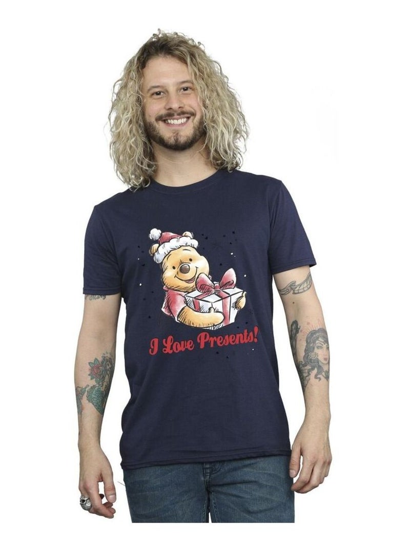 Disney - T-shirt PRESENTS Bleu marine - Kiabi