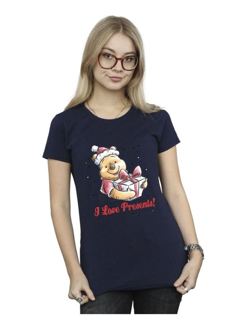 Disney - T-shirt PRESENTS Bleu marine - Kiabi