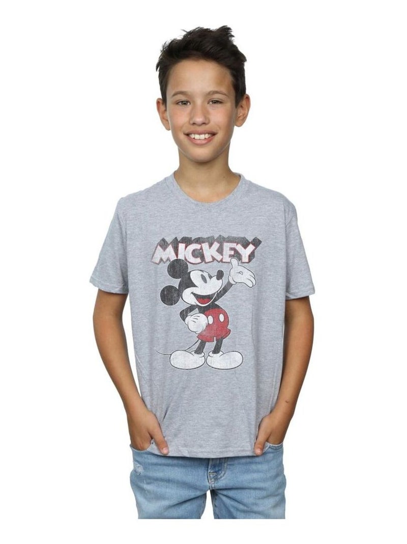 Disney - T-shirt PRESENTS Gris chiné - Kiabi