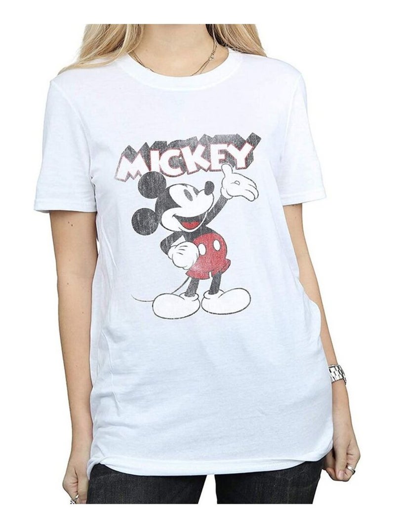 Disney - T-shirt PRESENTS (Mickey Mouse) Blanc - Kiabi
