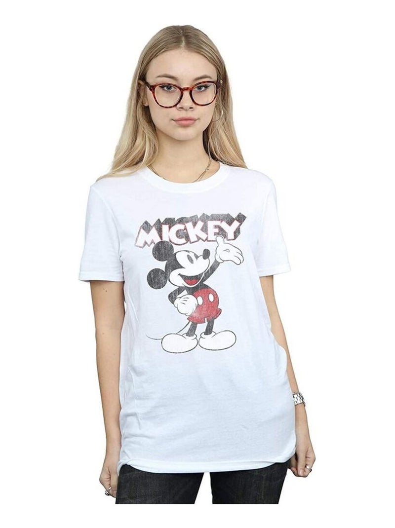 Disney - T-shirt PRESENTS (Mickey Mouse) Blanc - Kiabi