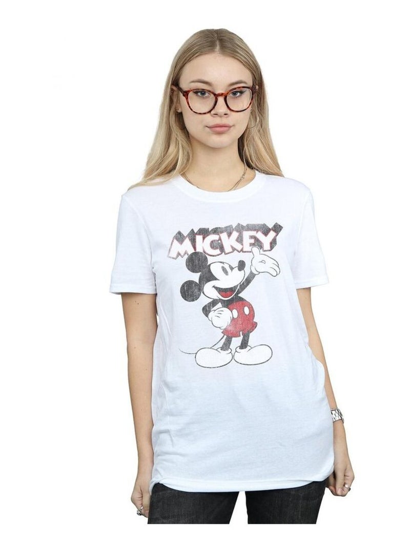 Disney - T-shirt PRESENTS (Mickey Mouse) Blanc - Kiabi