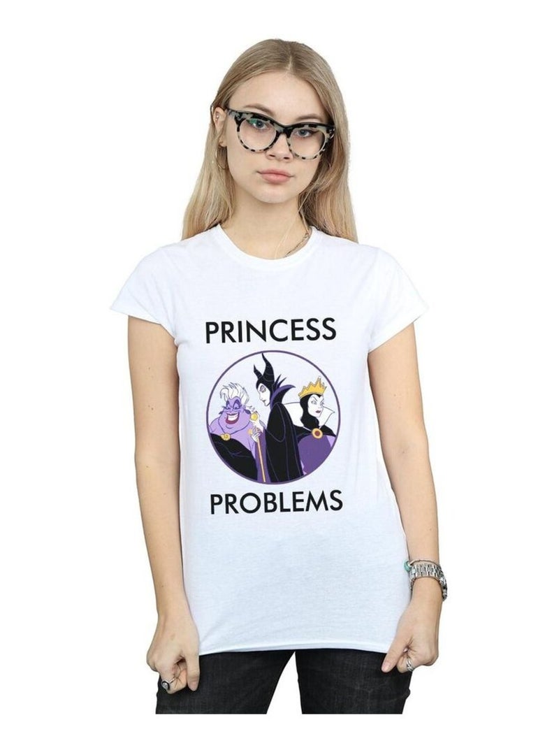 Disney - T-shirt PRINCESS HEADACHES Blanc - Kiabi