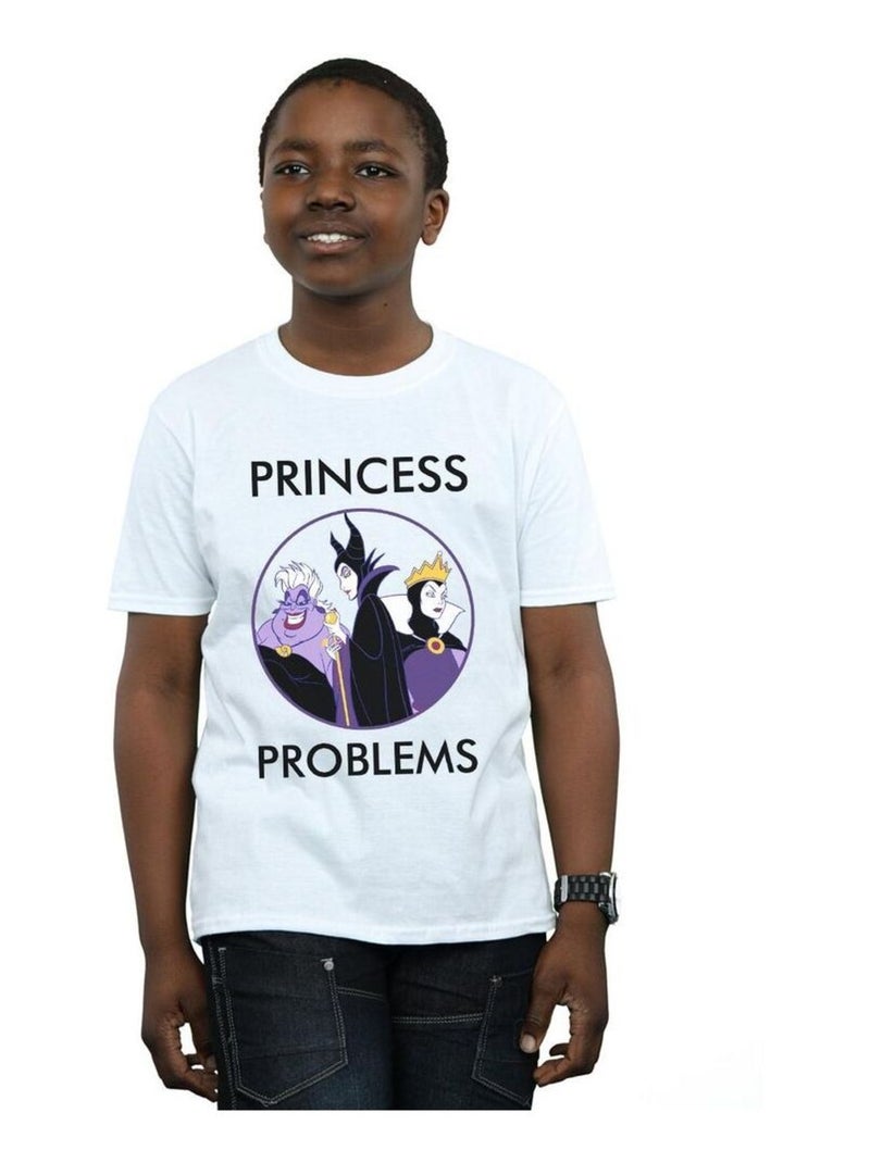 Disney - T-shirt PRINCESS HEADACHES Blanc - Kiabi