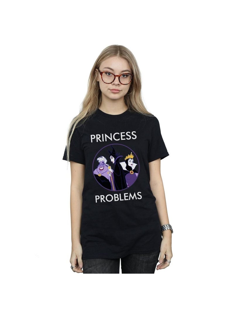 Disney - T-shirt PRINCESS HEADACHES Noir - Kiabi