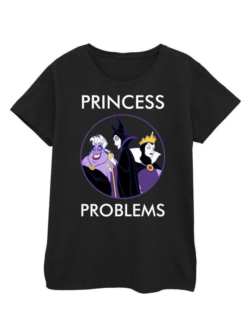 Disney - T-shirt PRINCESS HEADACHES Noir - Kiabi